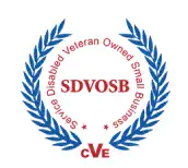CyberVast certified SDVOSB Service-Disabled Veteran-Owned Small Business logo.