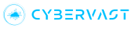 CyberVast blue cloud technology logo with modern digital circuit design.